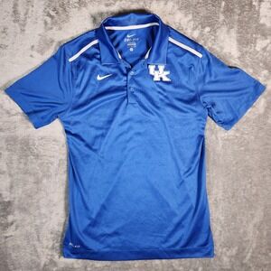 Nike Polo Shirt Men's S Small Blue‎ Dri-Fit Short Sleeve Golf UK Kansas
